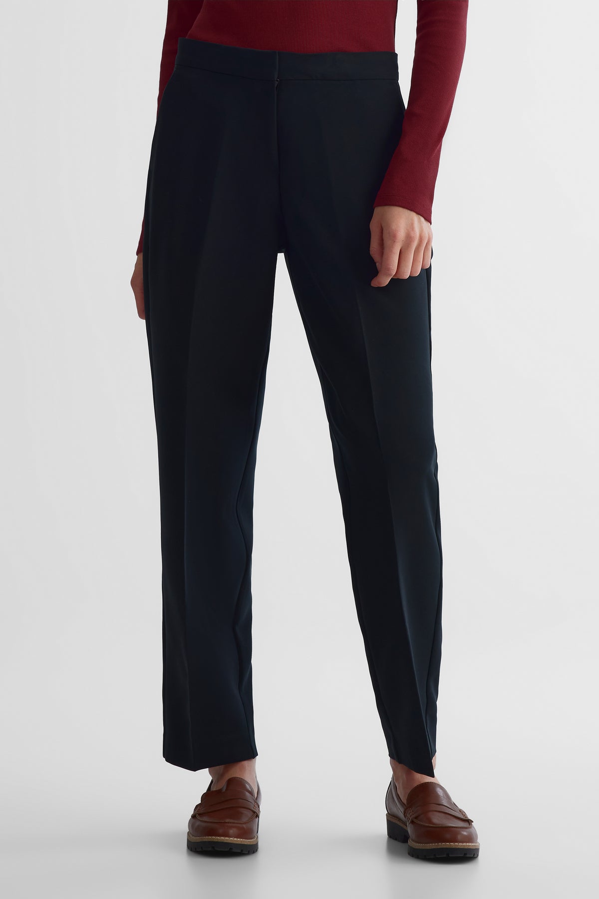 Pantalon droit habillé - Femme && NOIR