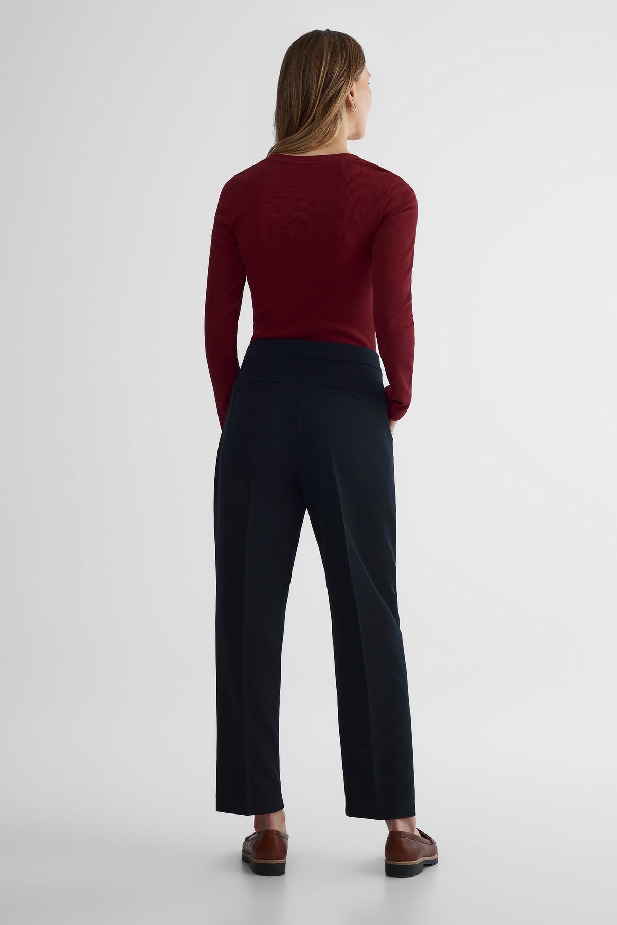 Pantalon droit habillé - Femme && NOIR