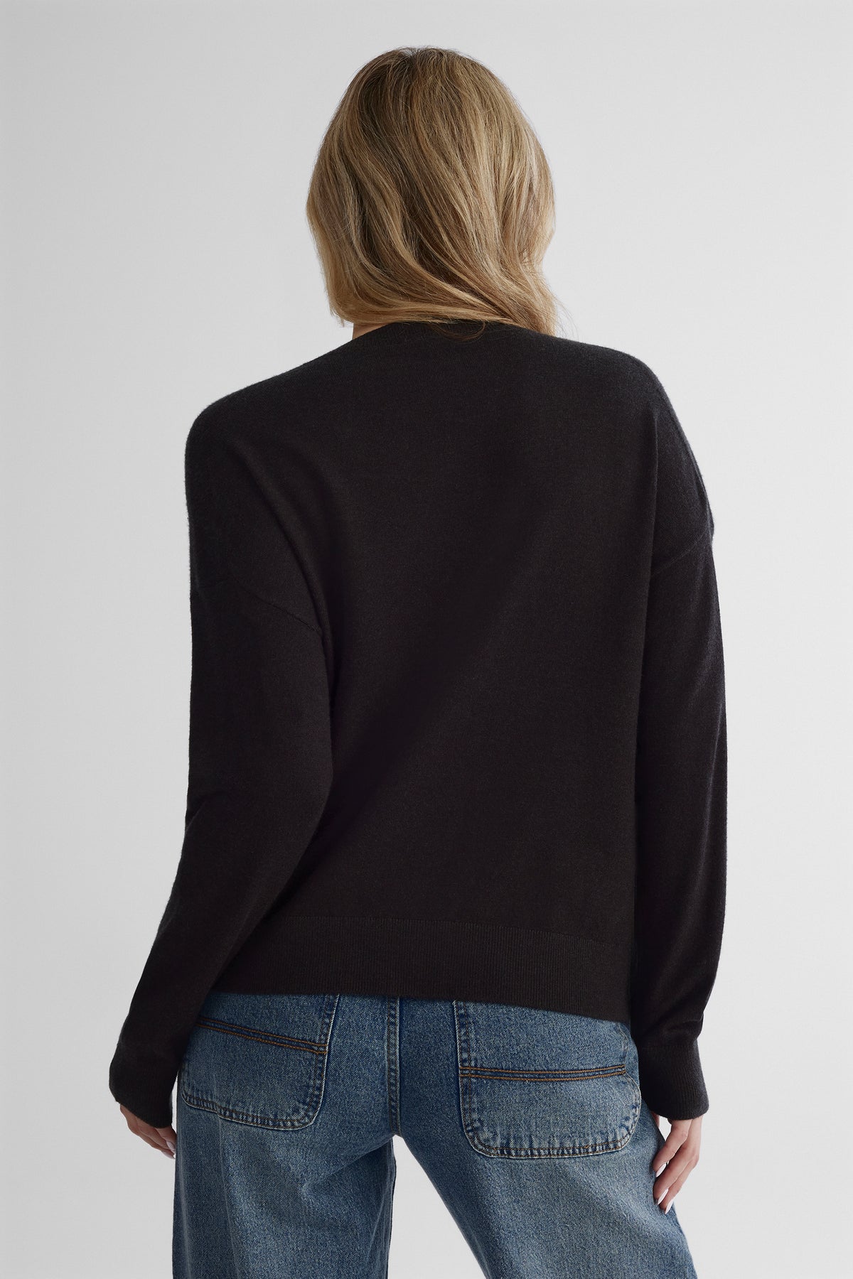 Chandail tricoté enveloppant - Femme && GRIS MIXTE