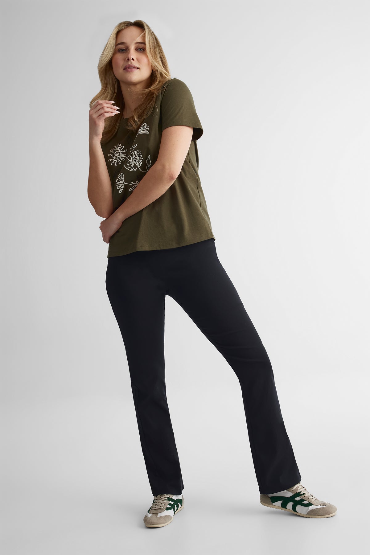 Pantalon habillé en viscose - Femme && NOIR