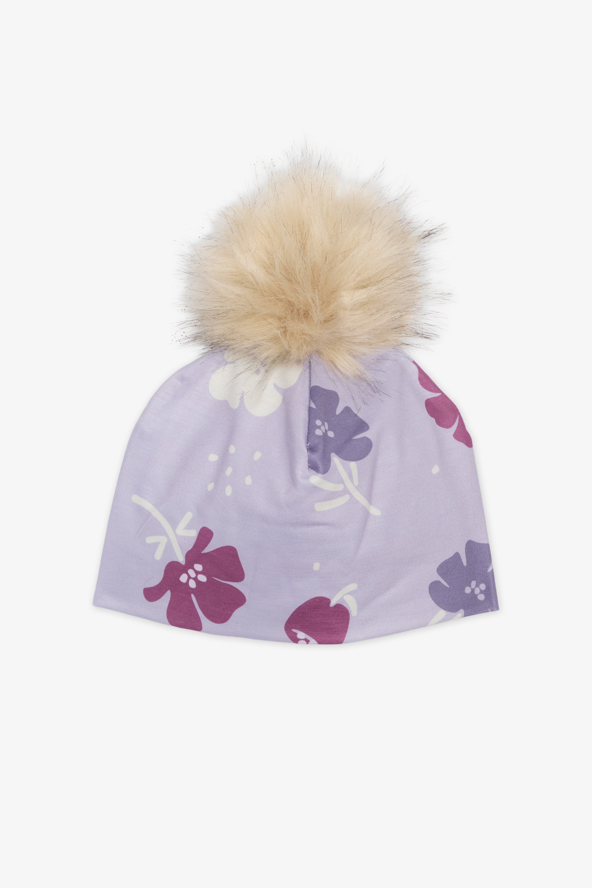 Tuque cloche TAG au tricot fluide - Enfant fille && LILAS MULTI