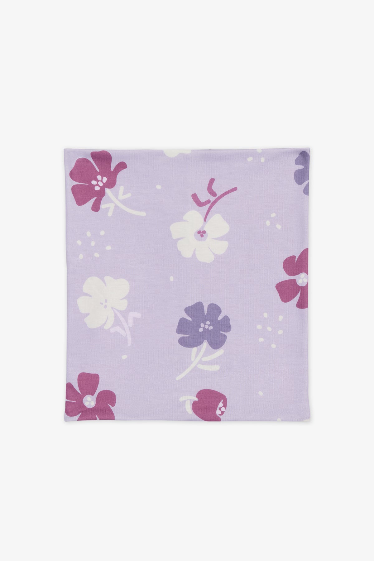Cache-cou tube TAG doux et ajusté - Enfant fille && LILAS MULTI