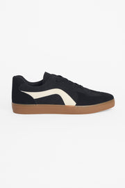 Soulier tout aller en suède vintage - Homme && NOIR