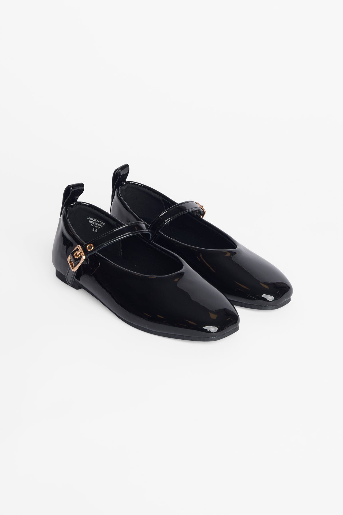 Soulier habillé en cuirette vernie - Enfant fille && NOIR