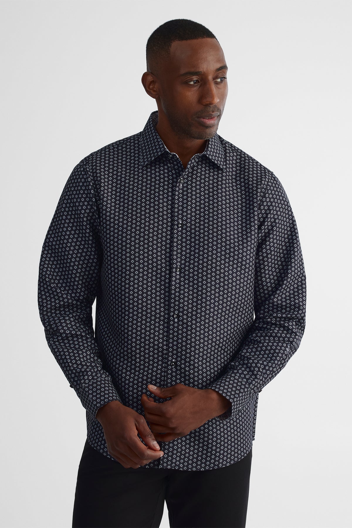 Chemise en microfibre AKA - Homme && NOIR