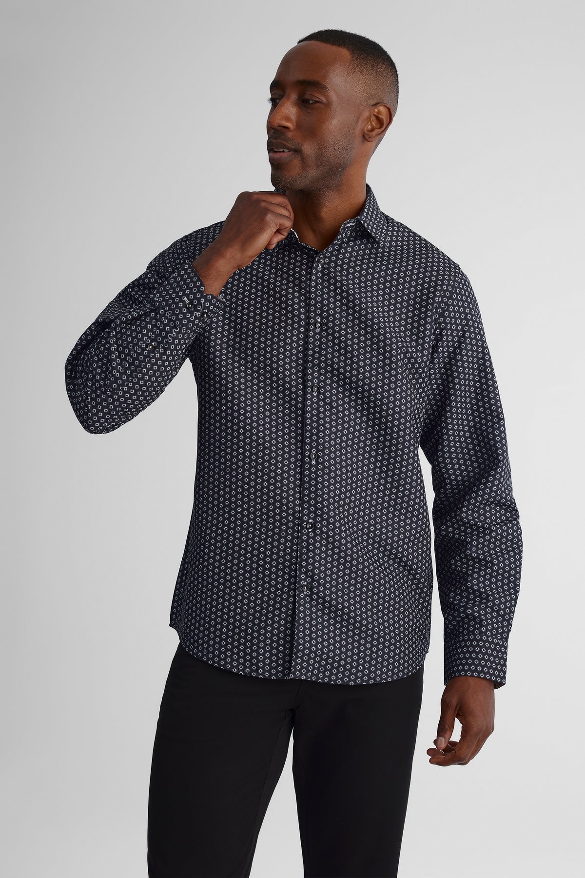 Chemise en microfibre AKA - Homme && NOIR