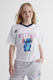 T-shirt Lilo & Stitch - Ado fille && BLANC