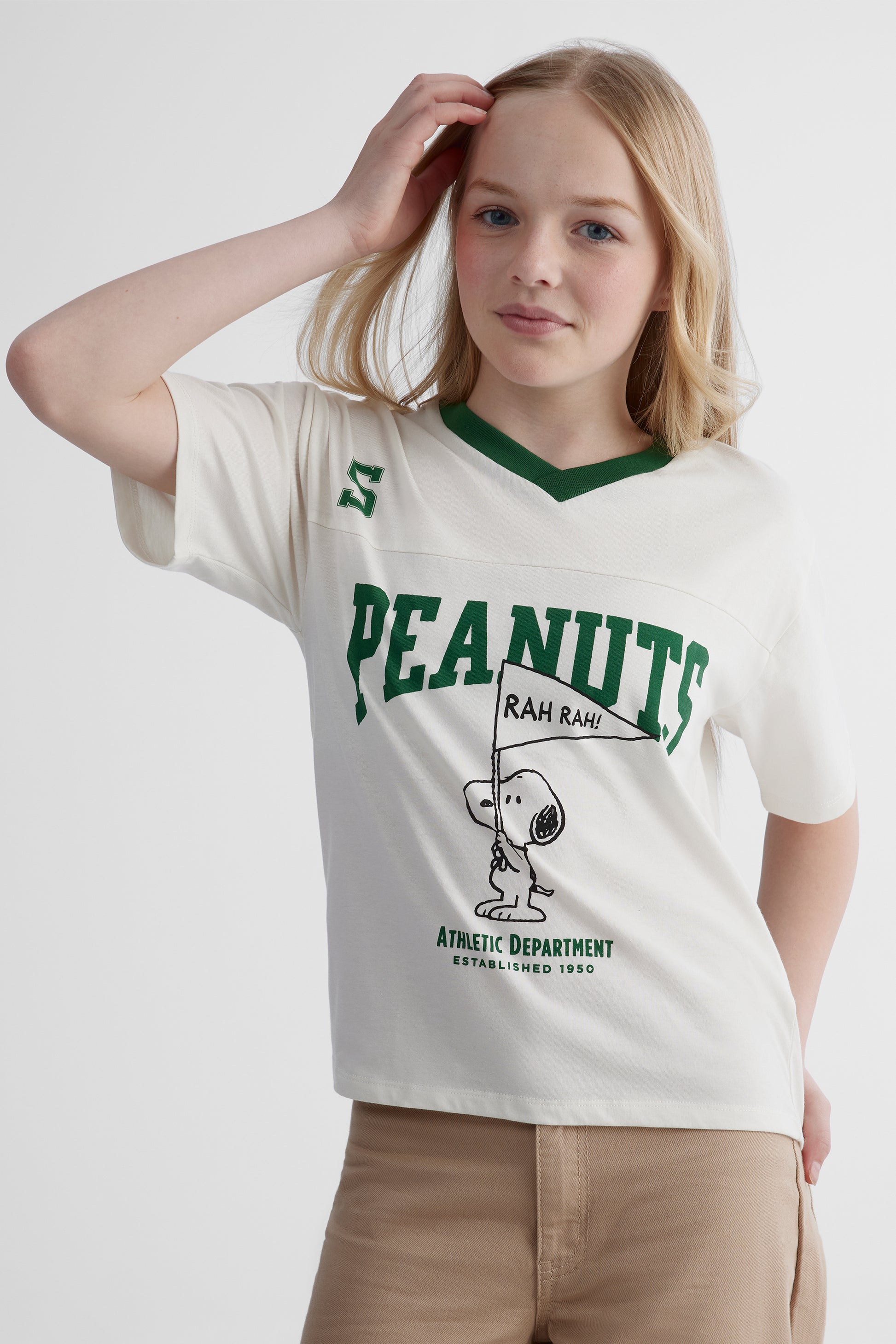 T-shirt Peanuts - Ado fille && IVOIRE
