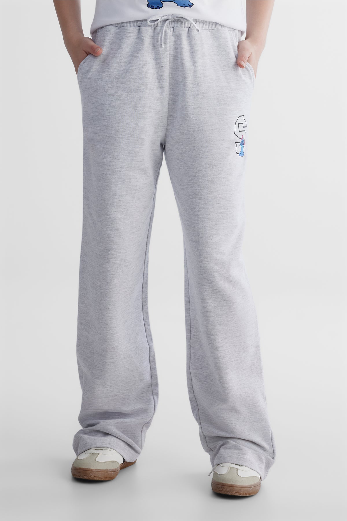 Pantalon ouaté Stitch - Ado fille && GRIS