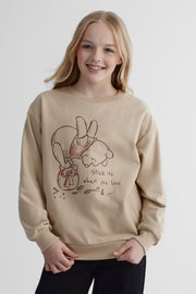 Chandail ouaté Winnie l'ourson - Ado fille && BEIGE