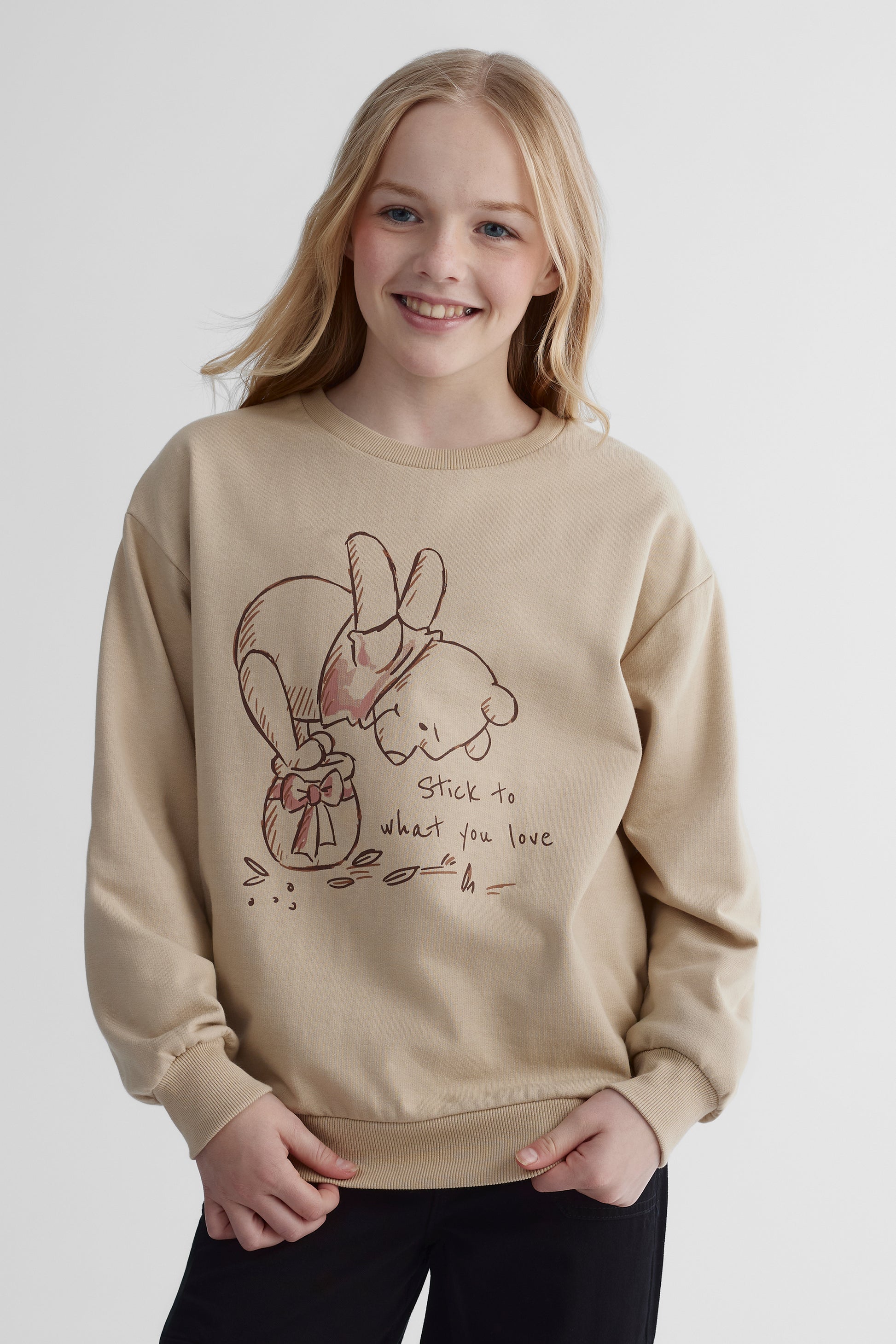 Chandail ouaté Winnie l'ourson - Ado fille && BEIGE