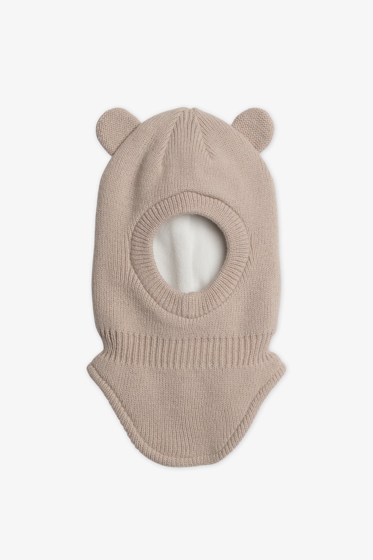 Cagoule en tricot chaude - Bébé fille && TAUPE
