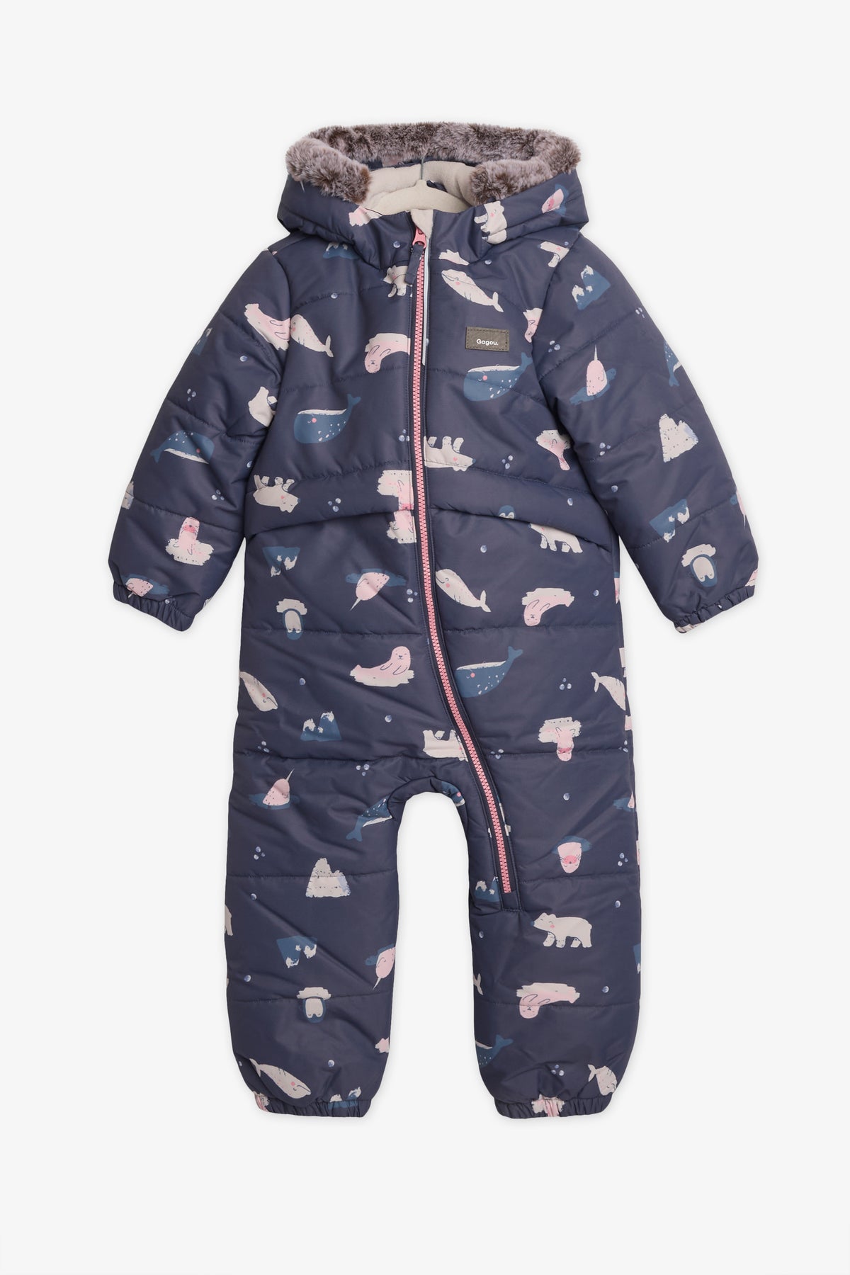 Combinaison une pièce chaude - Bébé fille && MARIN/MULTI