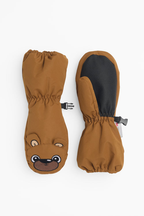 Mitaines isolées faciles à enfiler - Enfant garçon && BRUN