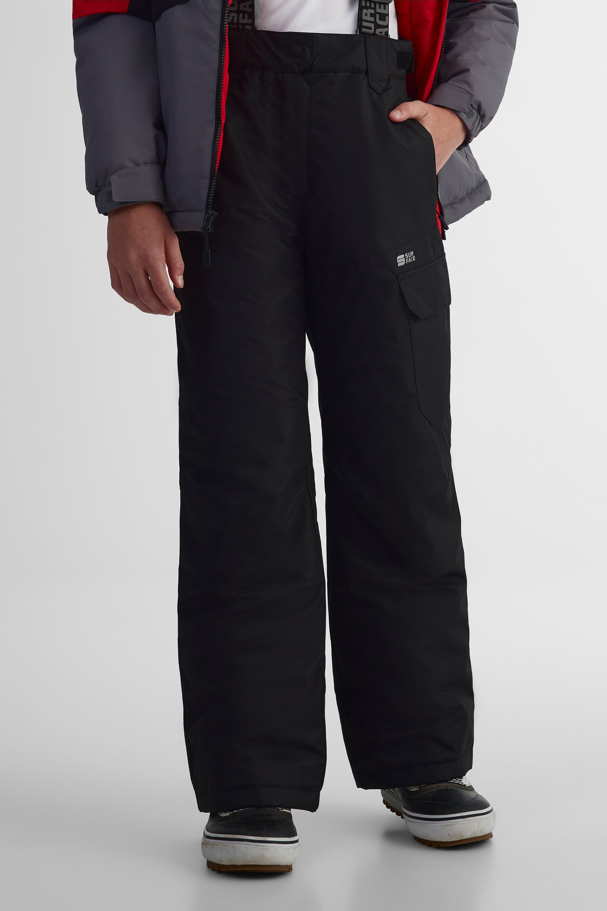 Pantalon d'hiver en canvas - Ado garçon && NOIR