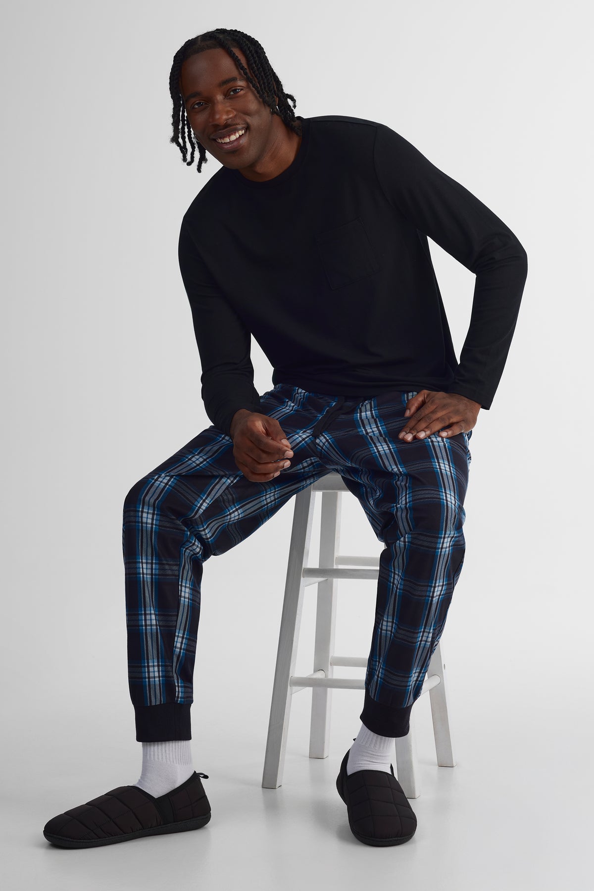 Chandail à manches longues - Homme && NOIR