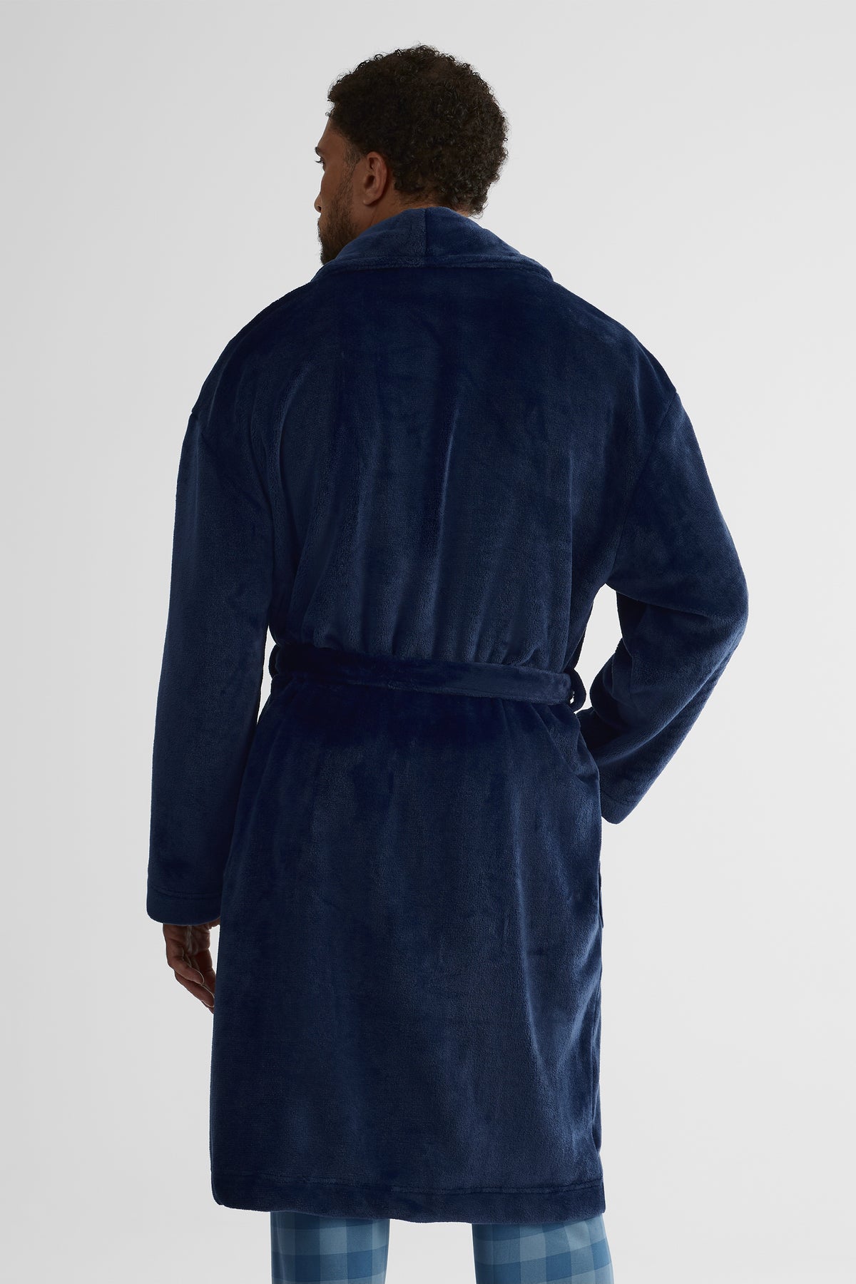 Robe de chambre à cordon - Homme && INDIGO