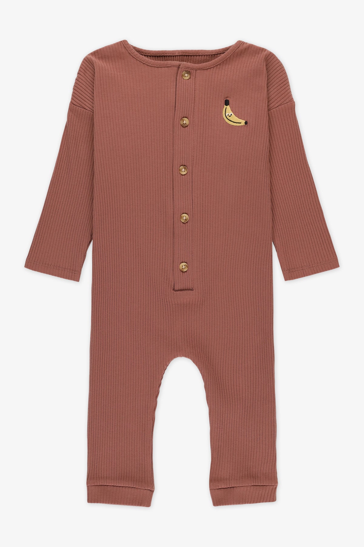 Combinaison une pièce extensible - Bébé garçon && BRUN