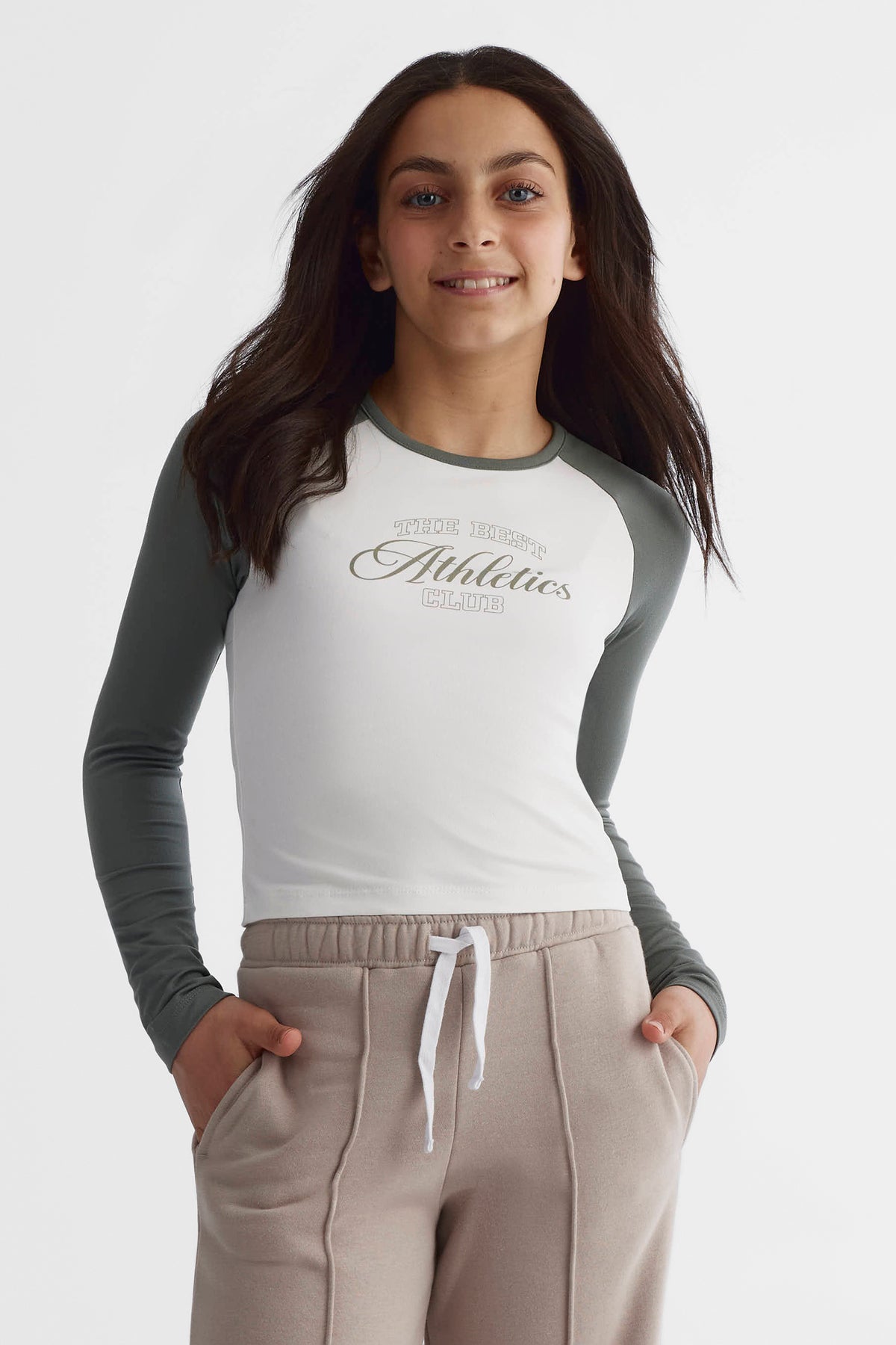 Chandail extensible - Ado fille && KAKI