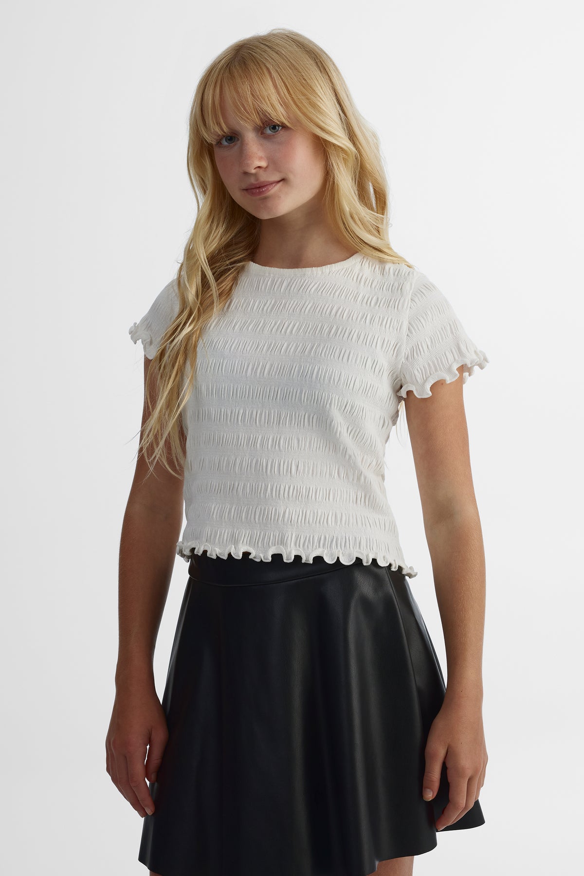 T-shirt extensible - Ado fille && BLANC CASSÉ