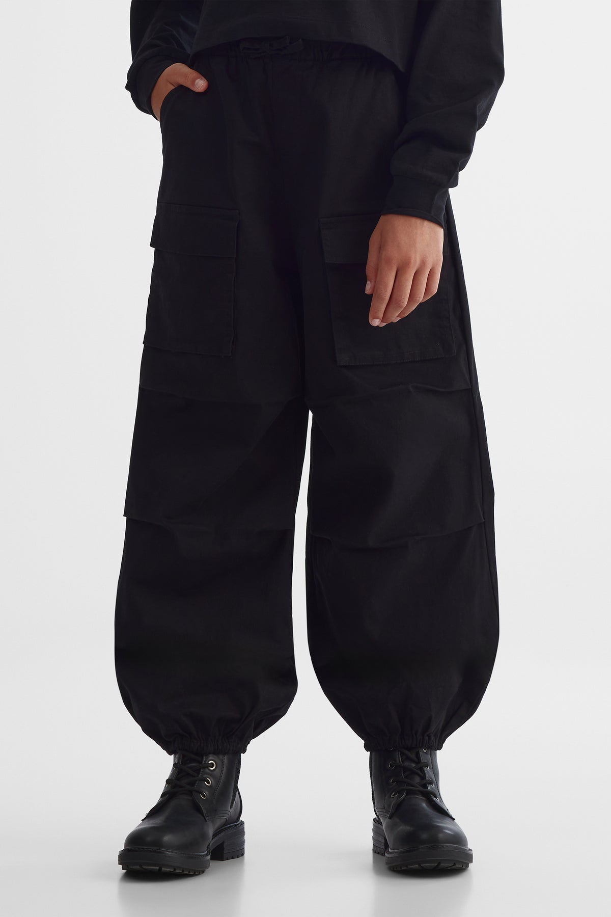 Pantalon extensible - Ado fille && NOIR