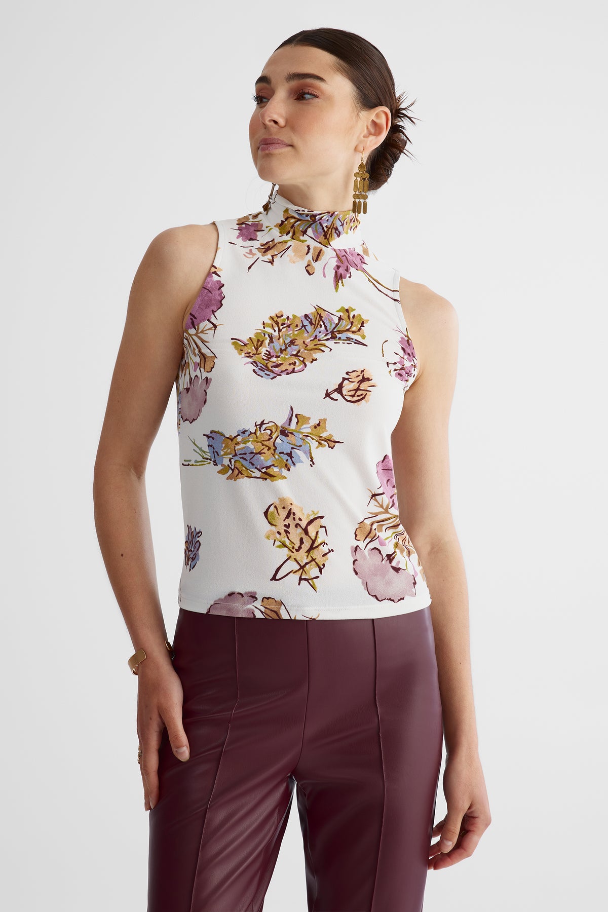 Camisole extensible - Femme && BEIGE/MULTI