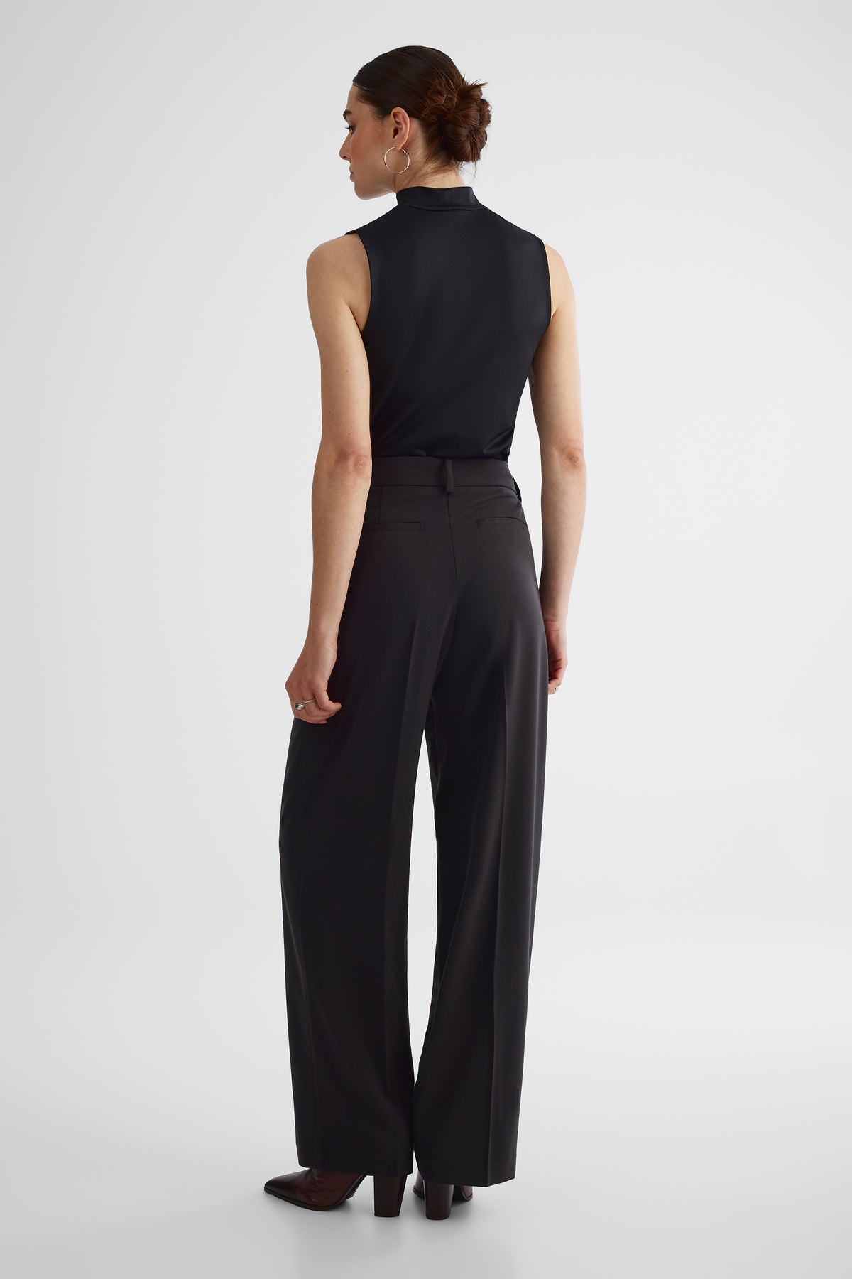 Pantalon extensible - Femme && GRIS FONCE