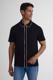 Chemise à manches courtes - Homme && NOIR