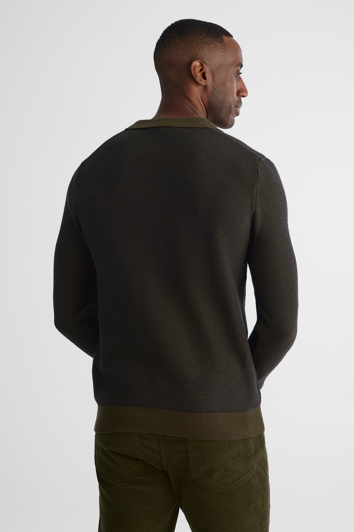 Chandail en tricot confortable - Homme && VERT
