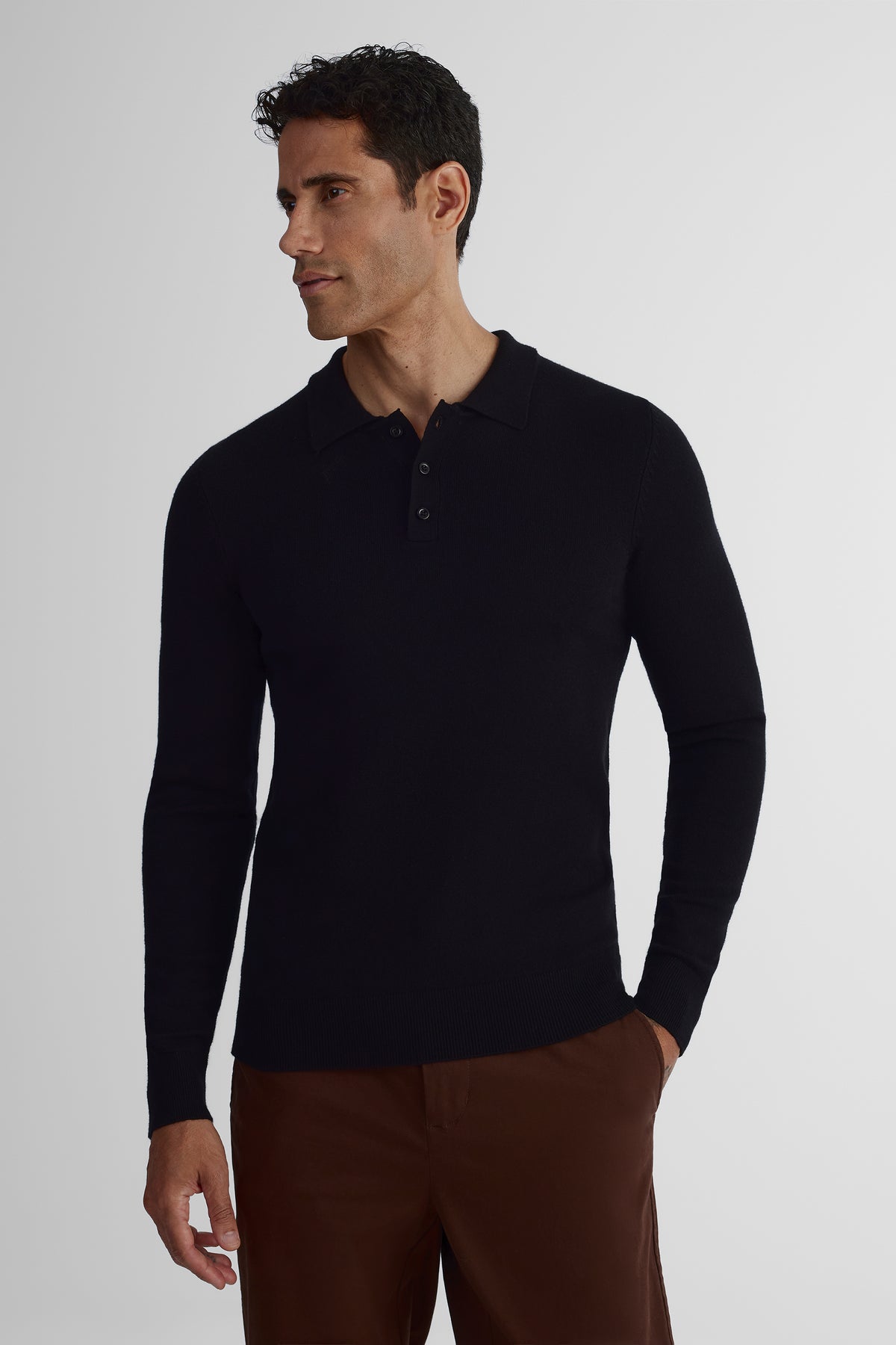 Chandail tricoté tendance - Homme && NOIR