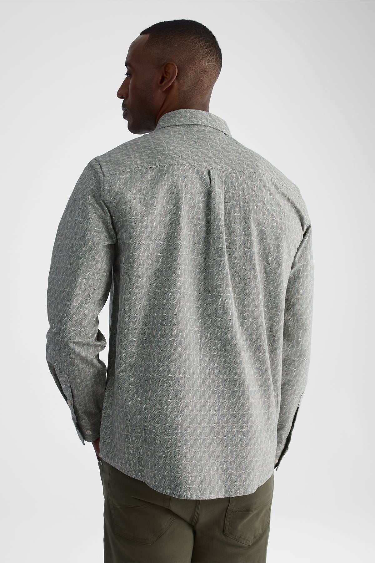 Chemise à manches longues - Homme && BEIGE/MULTI