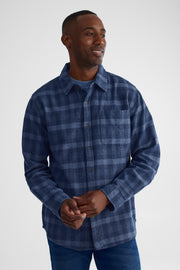 Chemise à manches longues - Homme && BLEU MULTI