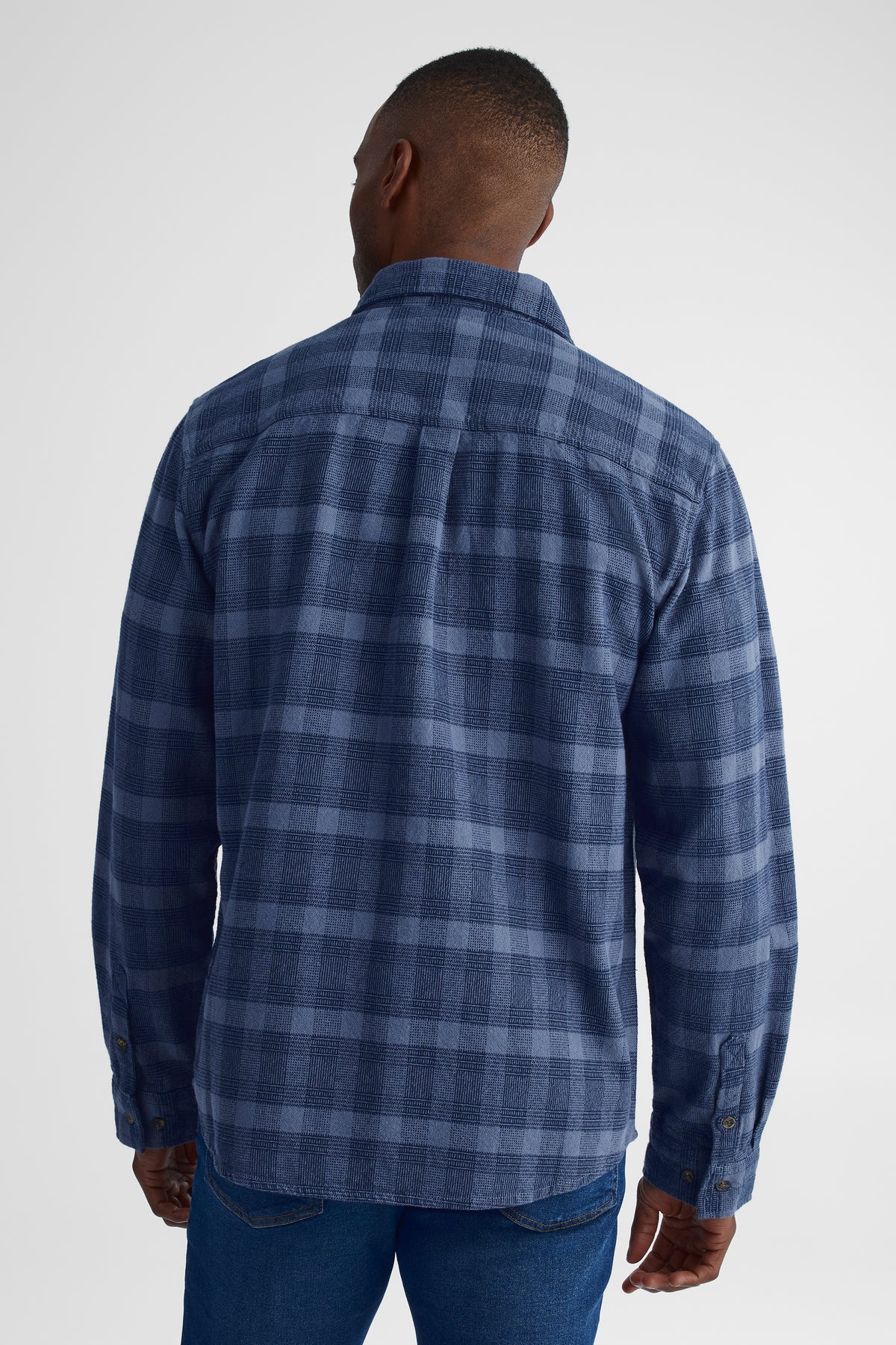 Chemise à manches longues - Homme && BLEU MULTI