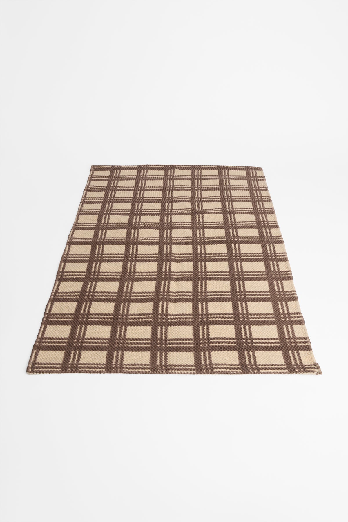 Tapis texturé - Maison && BRUN