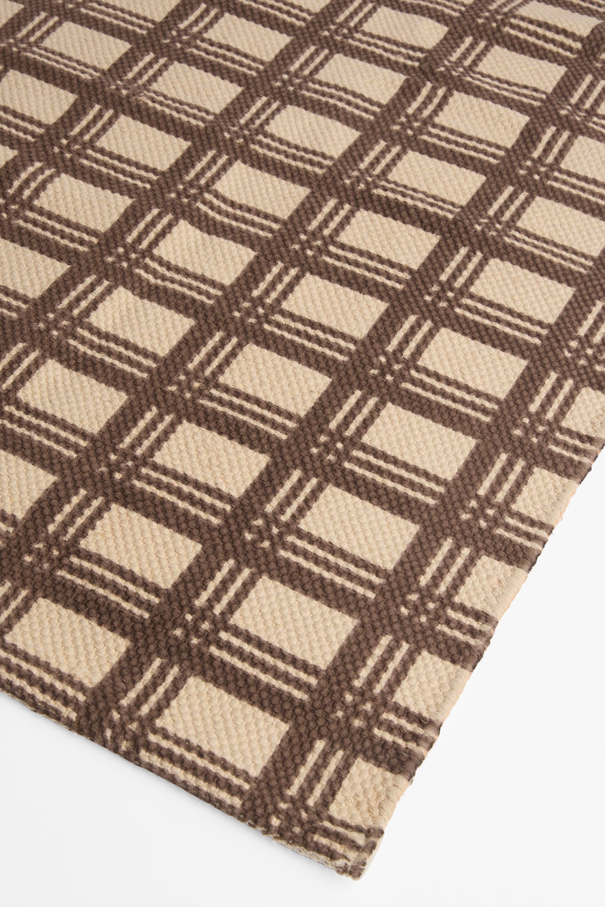 Tapis texturé - Maison && BRUN