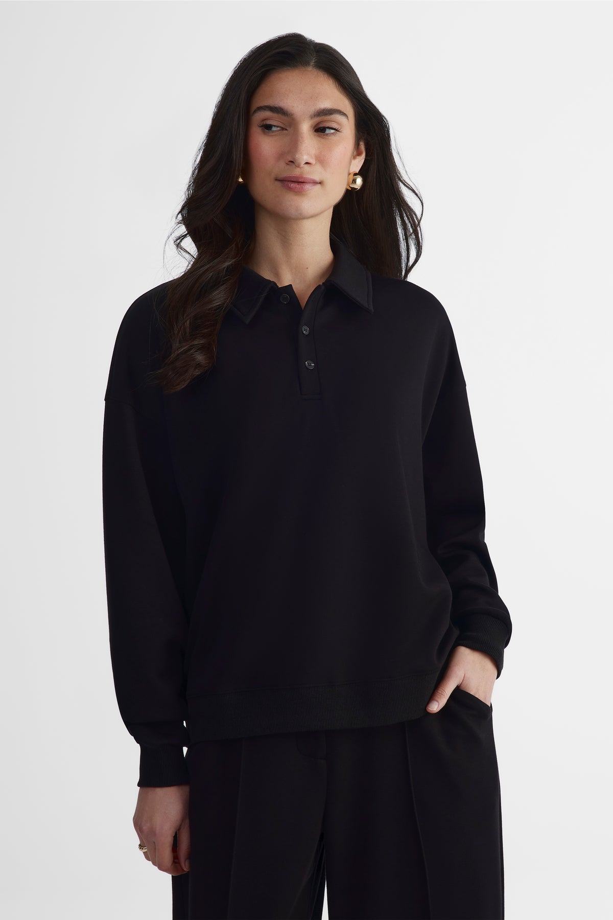 Polo extensible - Femme && NOIR