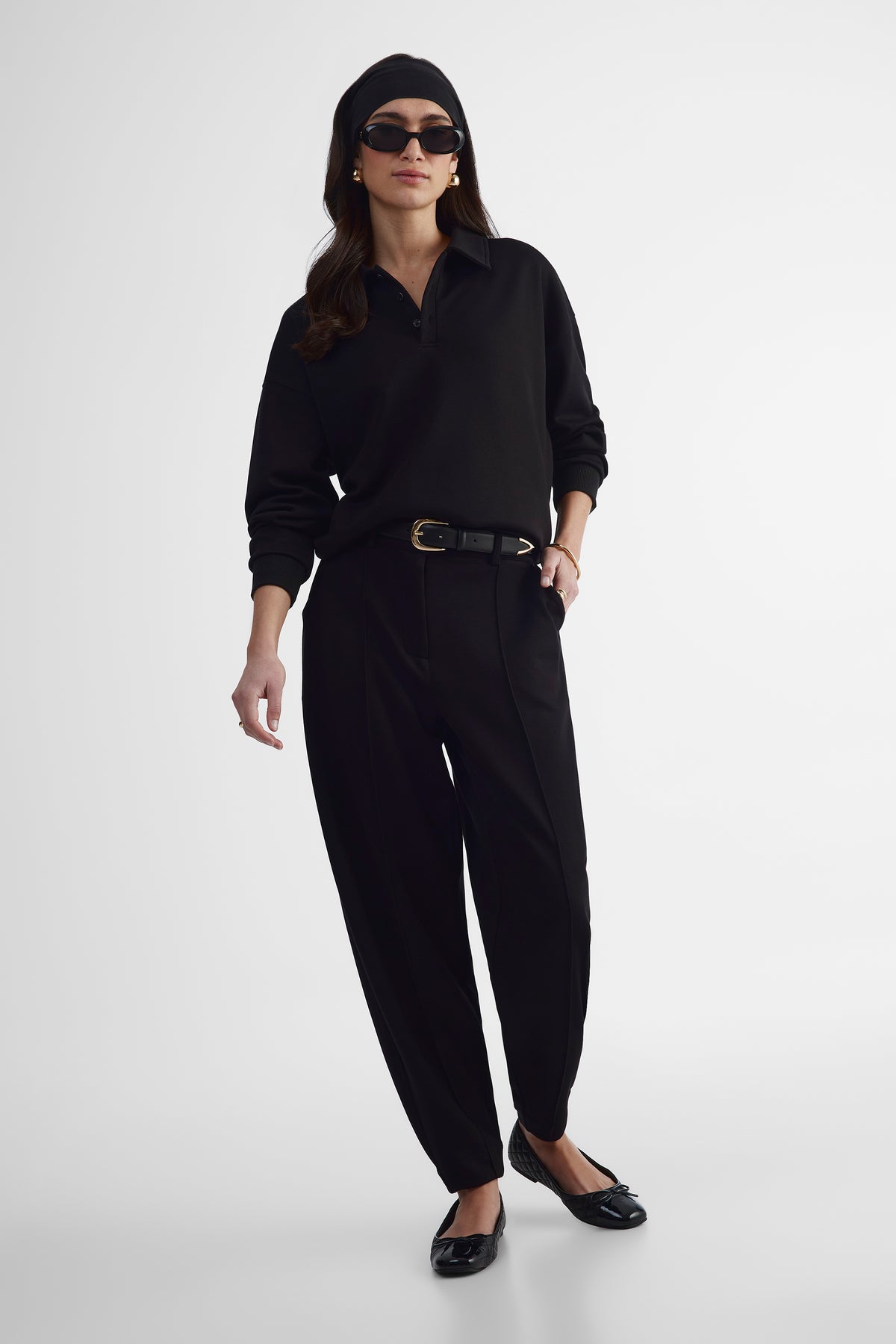 Polo extensible - Femme && NOIR