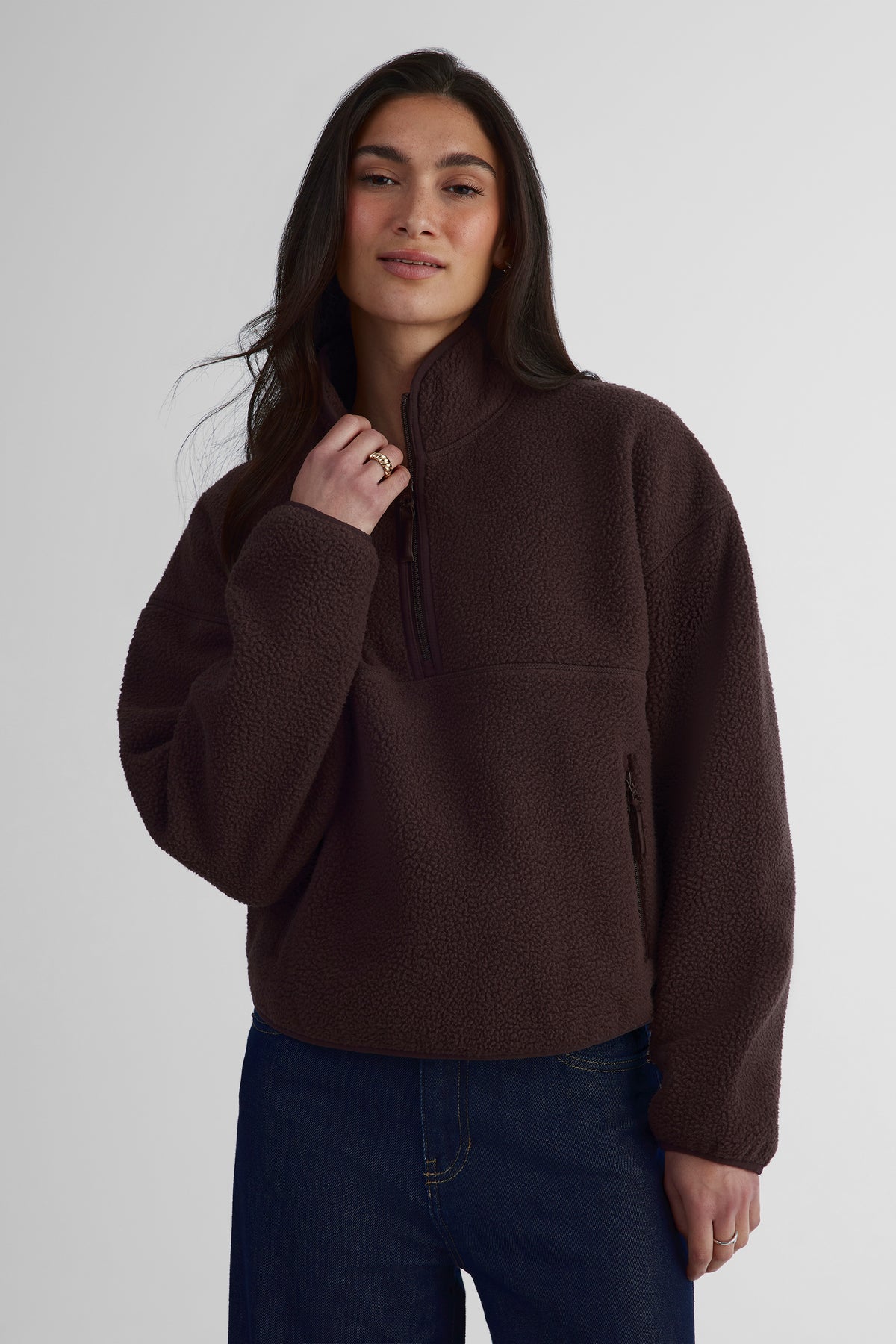 Veste douillette - Femme && BRUN