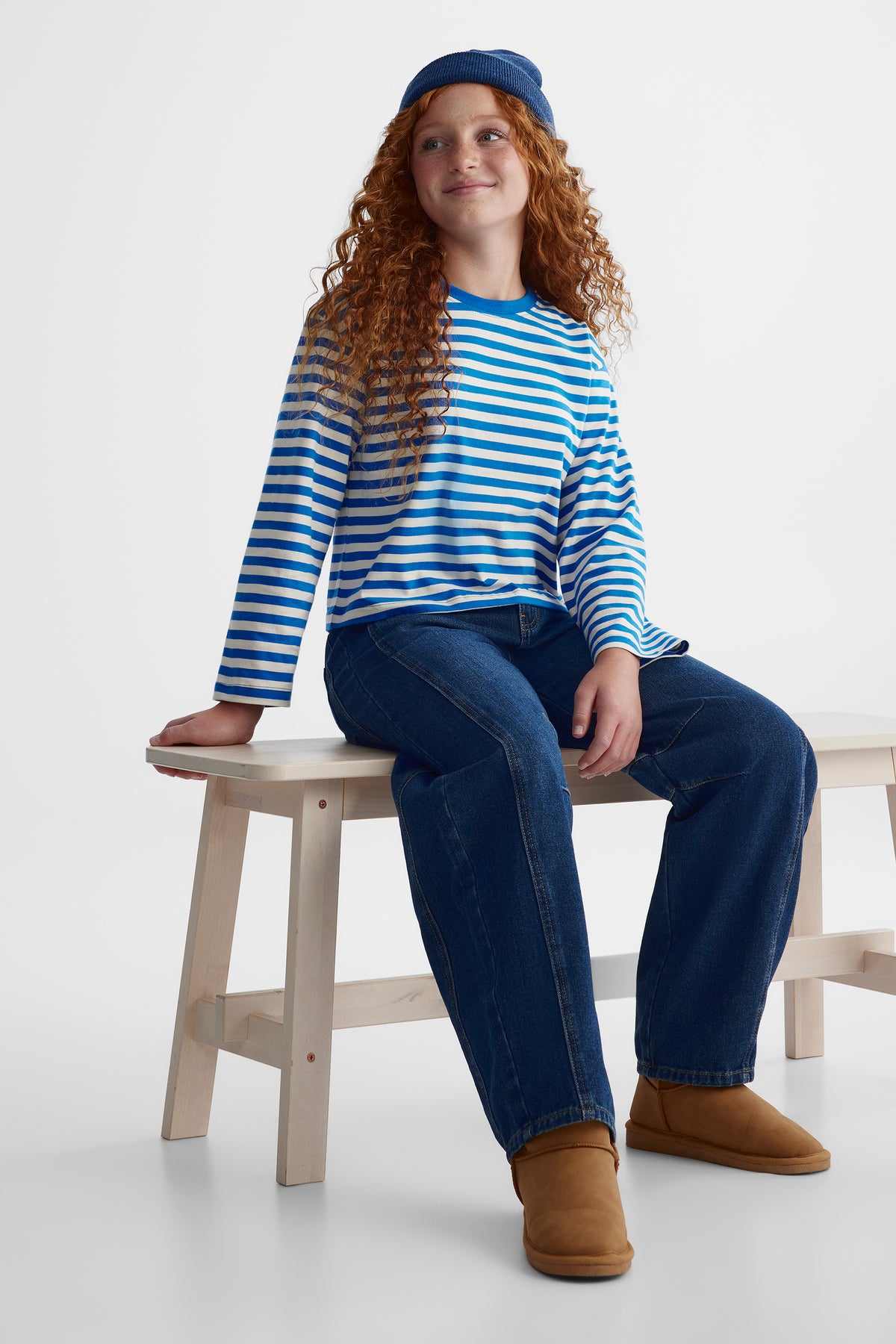 Chandail à manches longues - Ado fille && BLEU MULTI