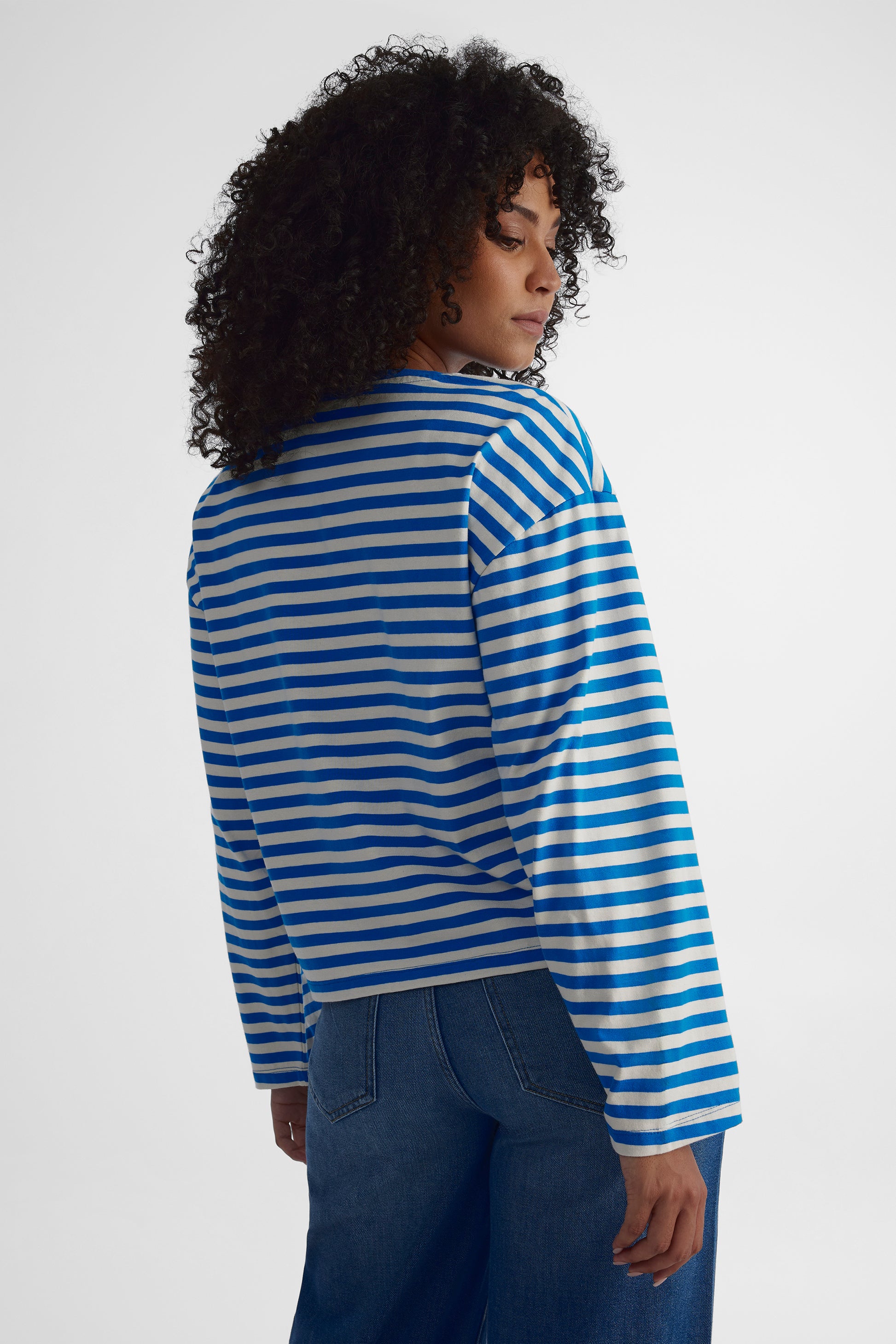 Chandail à manches longues - Femme && BLEU MULTI
