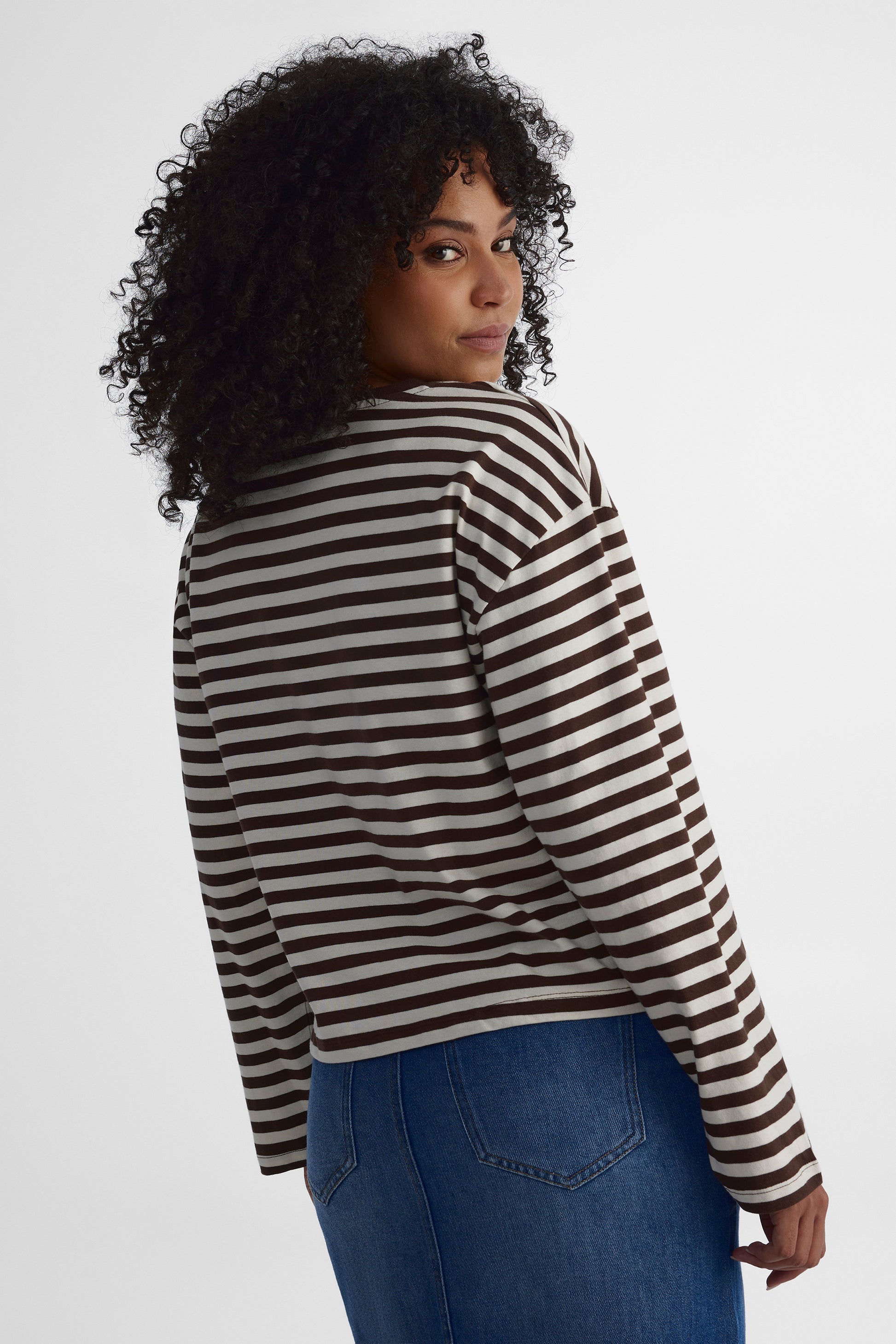Chandail à manches longues - Femme && BRUN/MULTI