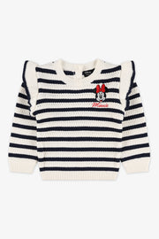 Chandail en tricot Minnie Mouse - Bébé fille && IVOIRE