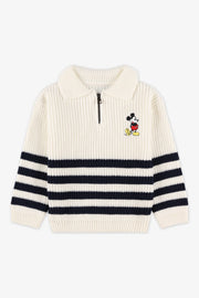 Chandail en tricot Mickey Mouse - Bébé garçon && IVOIRE