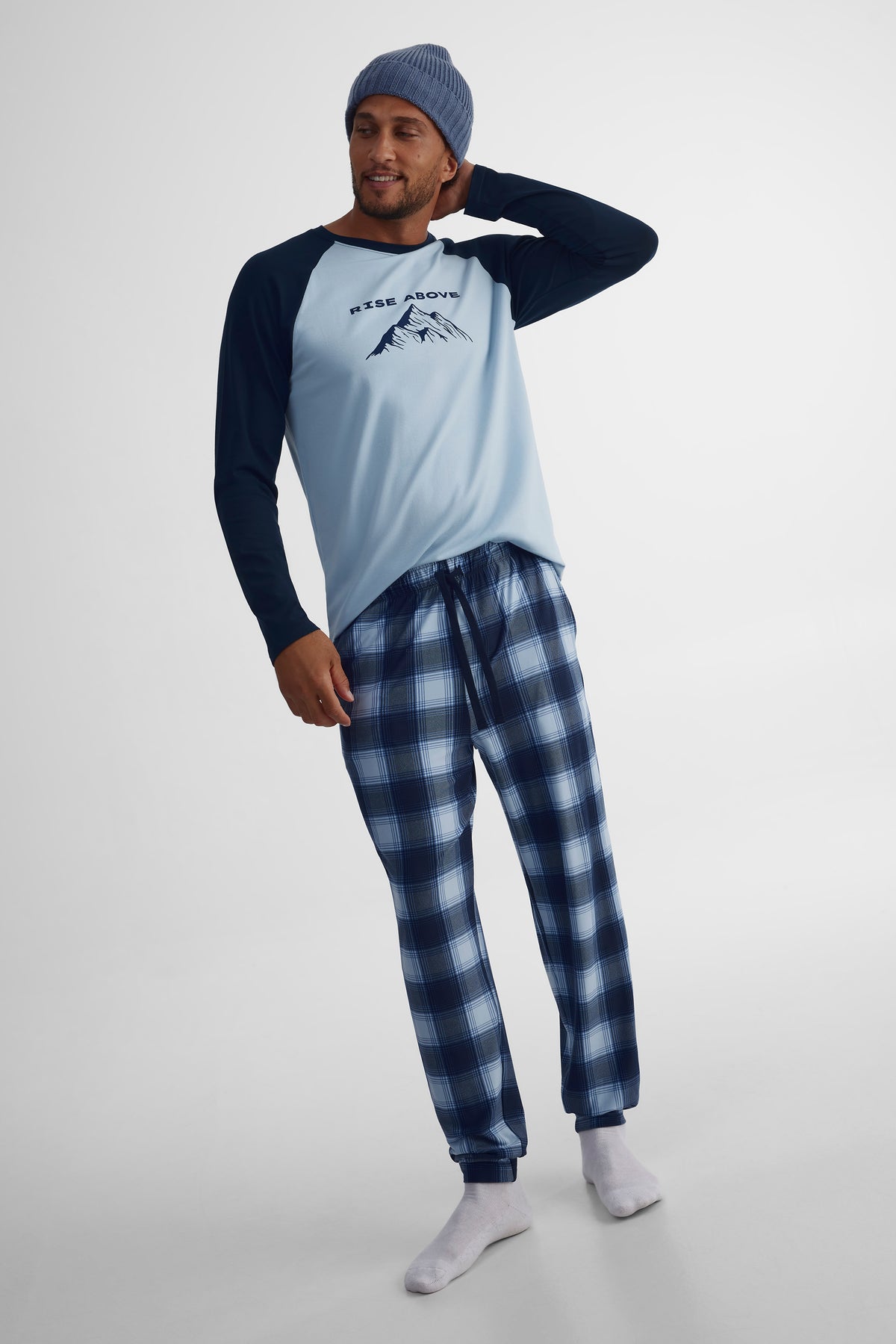 Pantalon extensible 2/40$ - Homme && BLEU MULTI