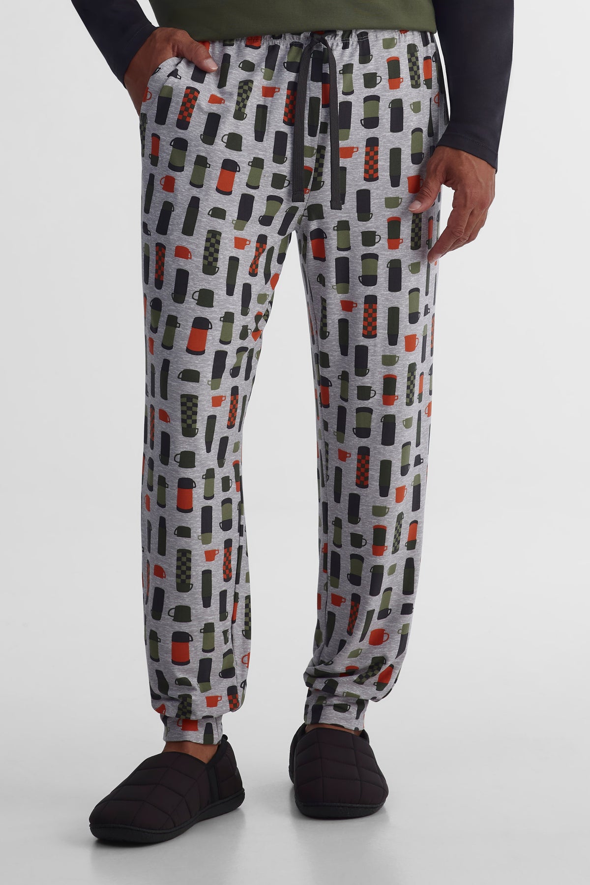 Pantalon extensible 2/40$ - Homme && GRIS MULTI