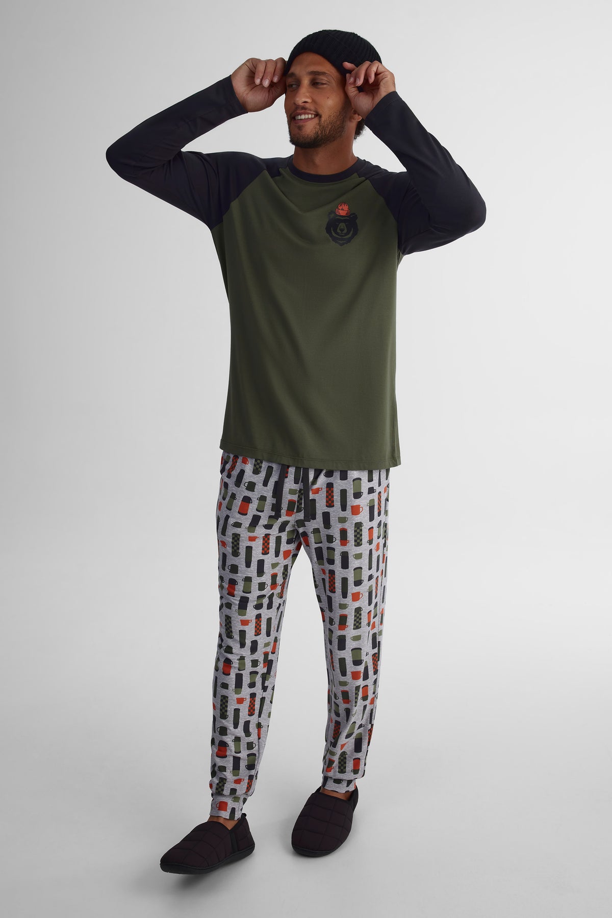 Pantalon extensible 2/40$ - Homme && GRIS MULTI