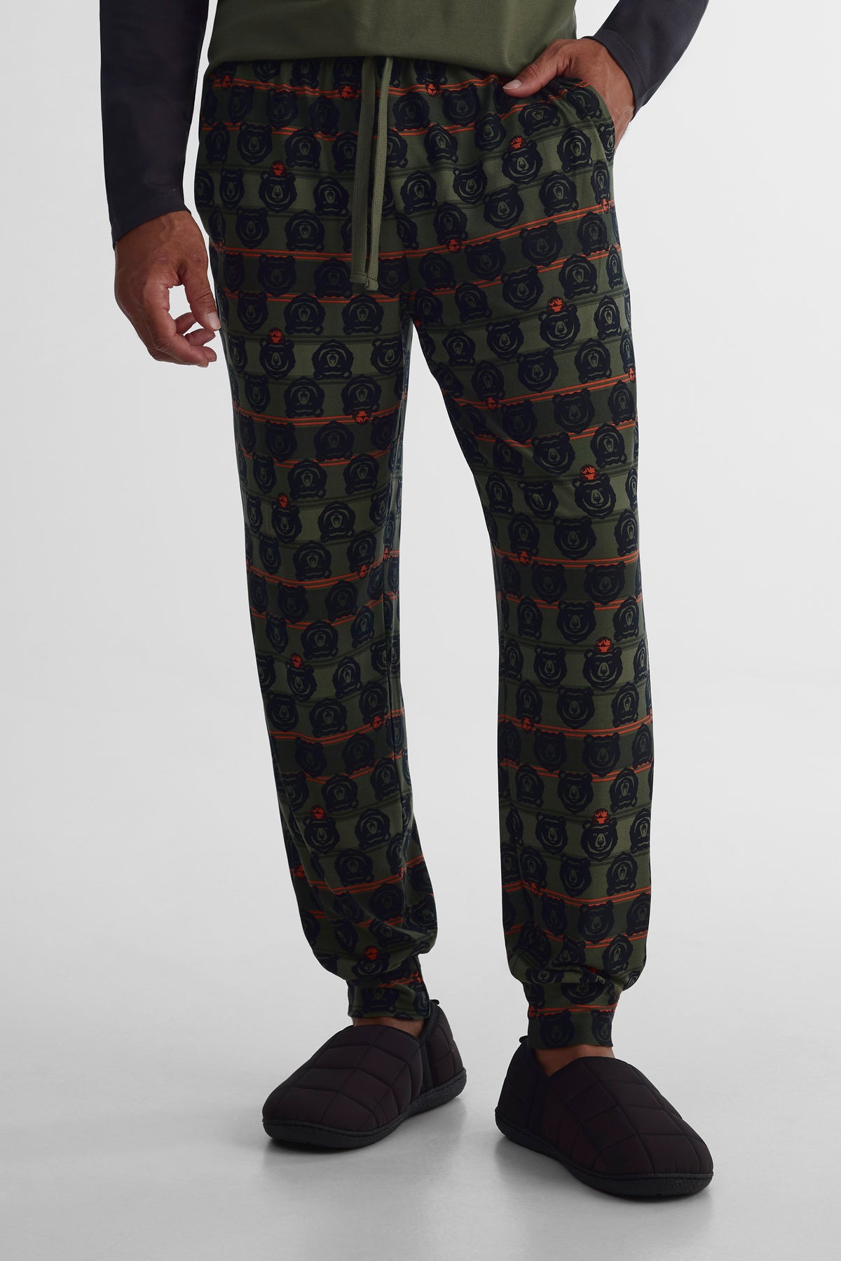 Pantalon extensible 2/40$ - Homme && KAKI/MULTI