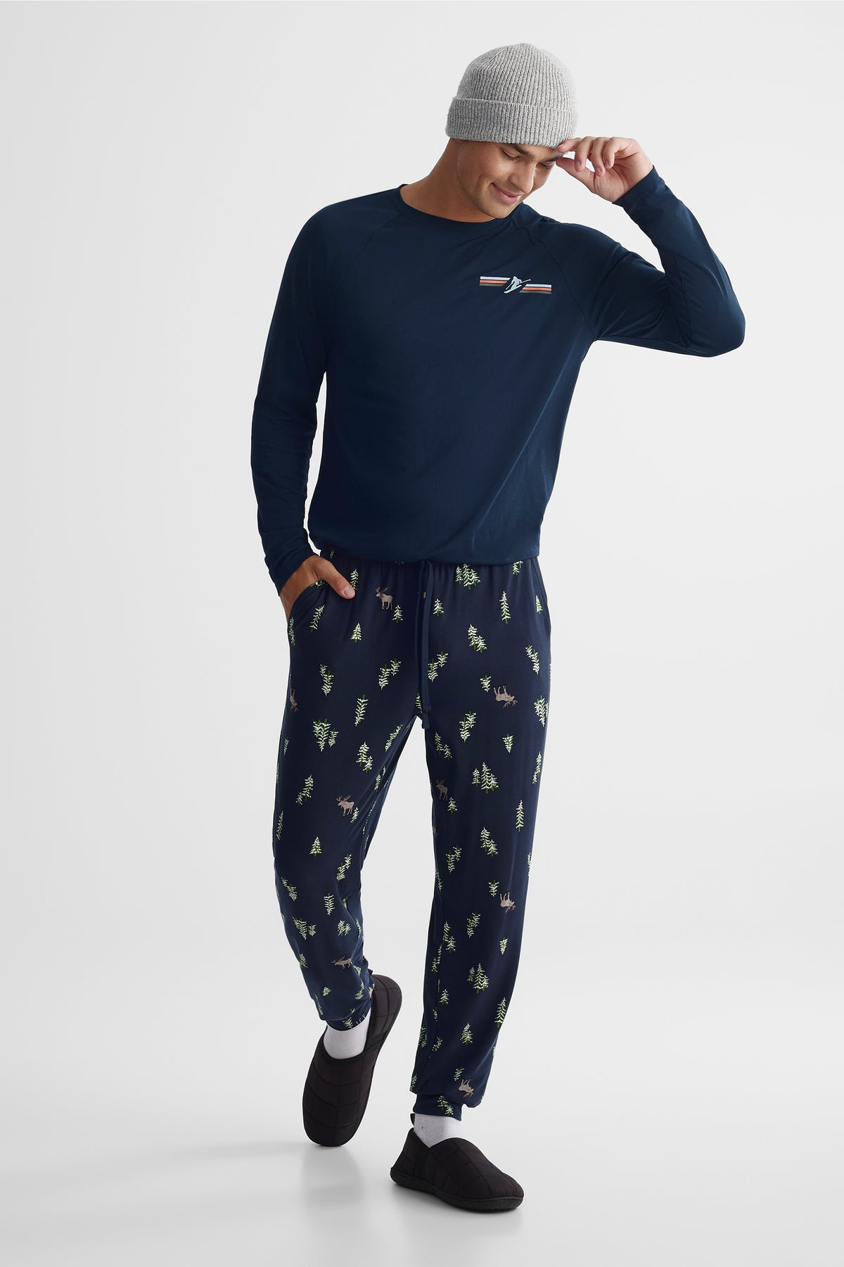 Pantalon extensible 2/40$ - Homme && MARIN/MULTI