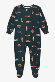 Pyjama une-pièce imprimé - Bébé garçon && VERT/MULTI