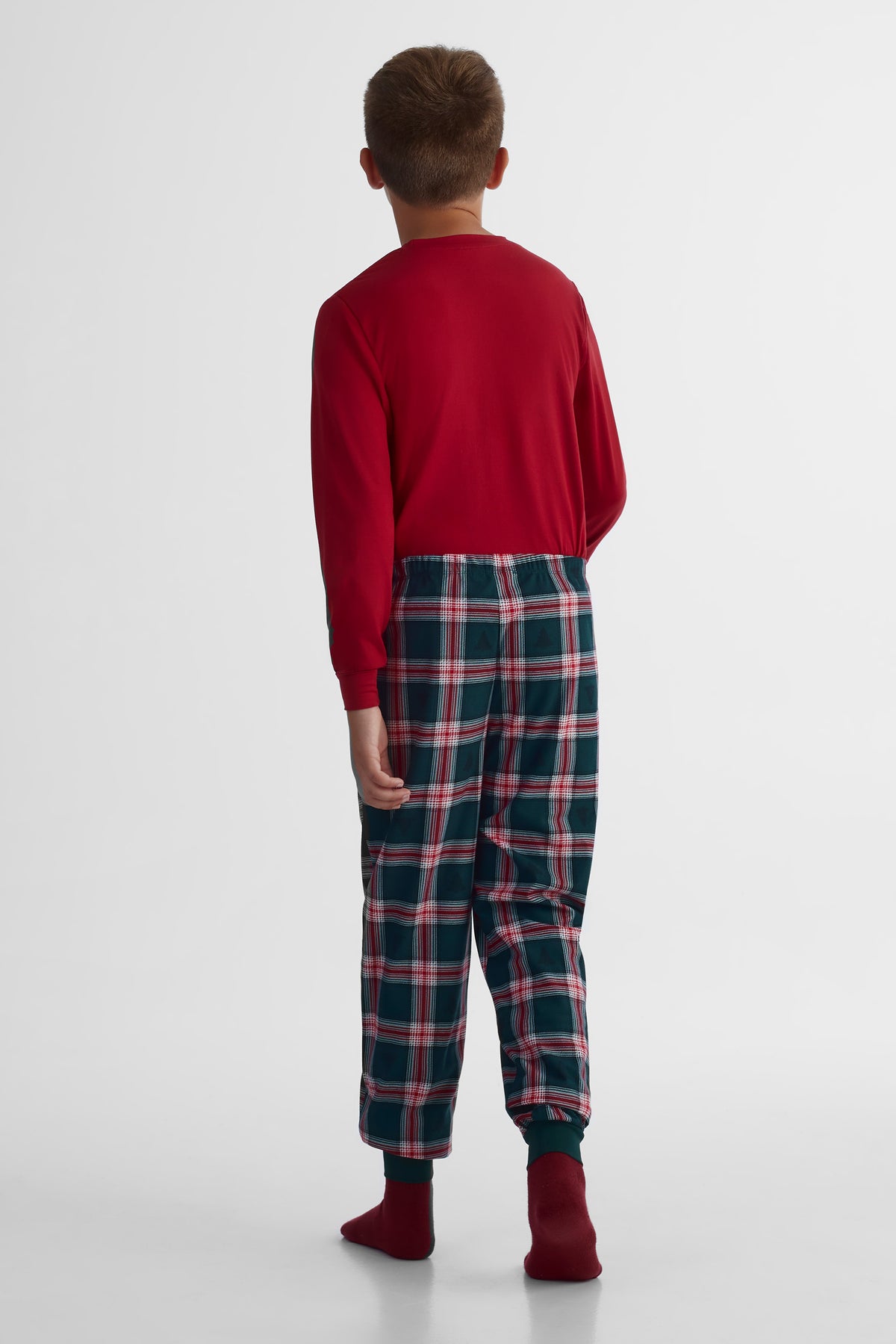 Pantalon côtelé - Ado garçon && VERT/MULTI
